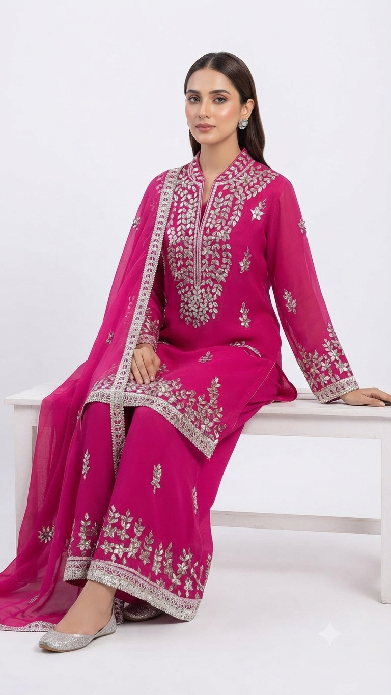 Georgette Gota Work Sharara ZM6441