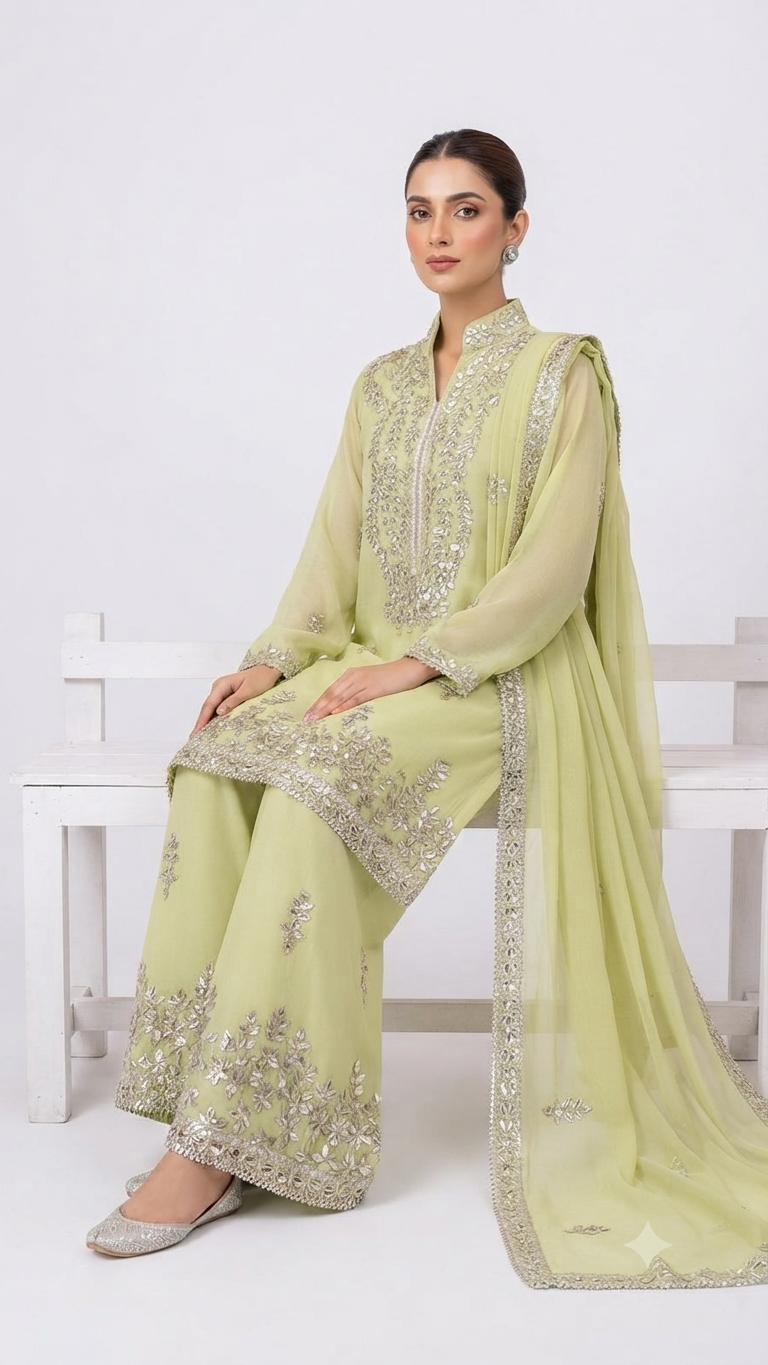 Georgette Gota Work Sharara ZM6441
