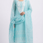 Cotton Designer Embroidery Lace Suit ZM6527