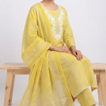 Cotton Designer Embroidery Lace Suit ZM6527