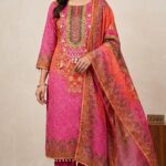 Glass Organza Digital Print Suit ZM7007