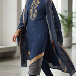 Pure Modal Muslin Designer Suit CCT7239