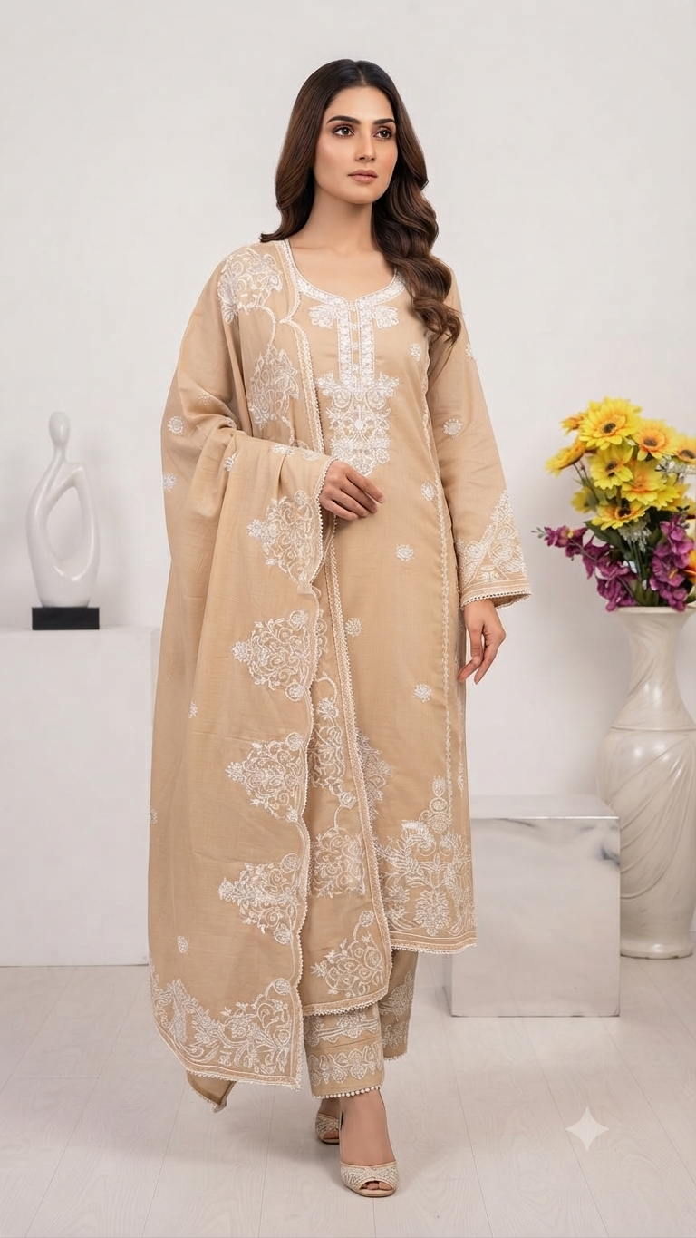 cct7395_1 Pure Reyon Designer Suit CCT7395 - Image 1